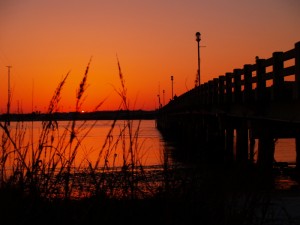 Vilano Beach Pier at Sunset
